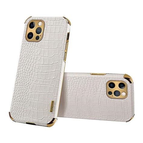 Funda De Cuero Pu Con Textura De Cocodrilo Para Iphone Carcasa De Lujo