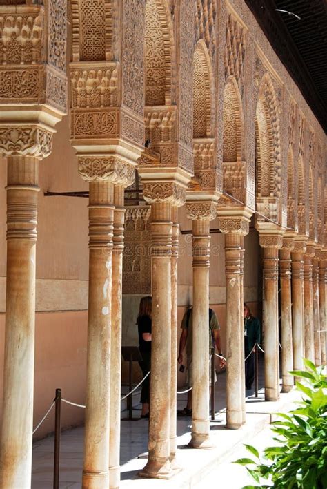 Cour Des Lions Alhambra Palace Photo Stock éditorial Image Du Arabe