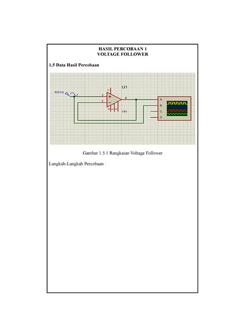 Laporan Praktikum Elektronika Analog Hasil Percobaan Voltage