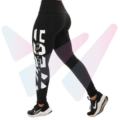 Calça Legging Feminina Cós Alto Pala Dupla Fitnes Academia Suplex Leg