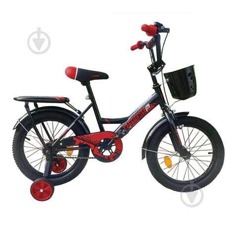 ᐉ Велосипед дитячий X-Treme Trek G1606 колеса 16" чорно-червоний 124999 ...