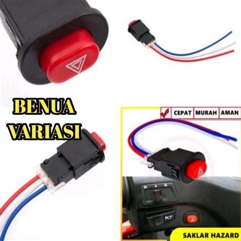 Jual Saklar Tombol On Off Lampu Hazard Saklar Hazard Motor Saklar