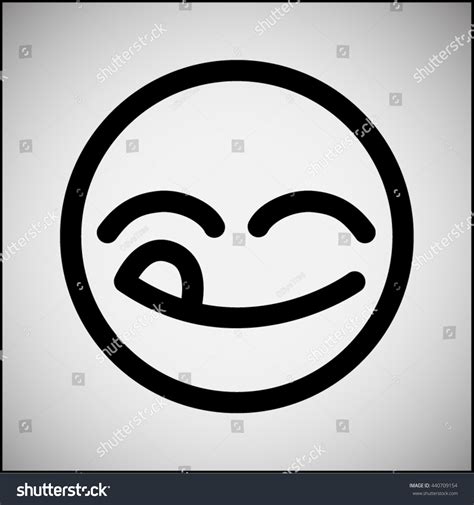 Yummy Face Icon Stock Vector 440709154 - Shutterstock