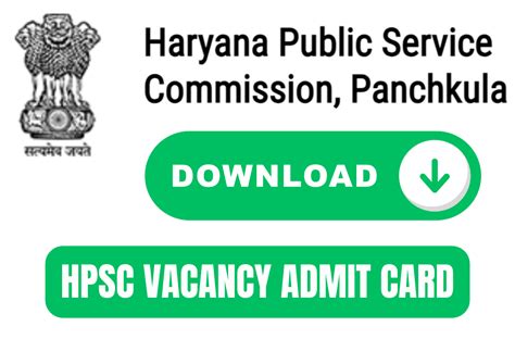 Hpsc Pgt Teacher Recruitment Admit Card Free Job Alert