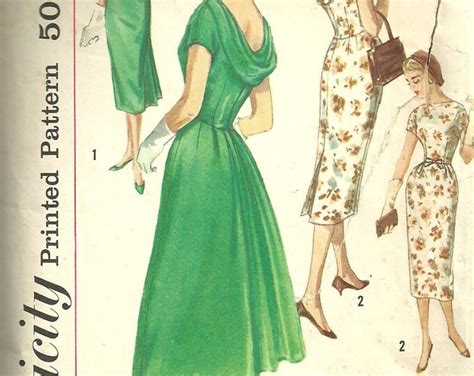 Vintage Fifties Sewing Pattern From Simplicity 2411 Etsy