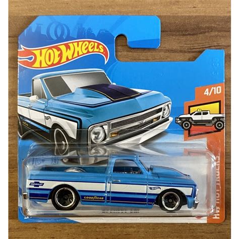 HOT WHEELS Mattel CHEVY C HW HOT TRUCKS GRY Cor Azul