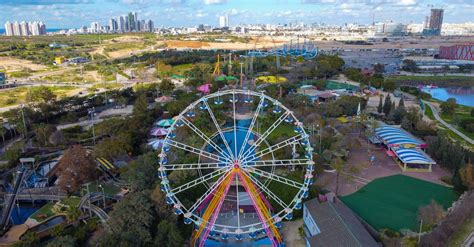 Drone Shot Of Superland Amusement Park In Israel · Free Stock Photo