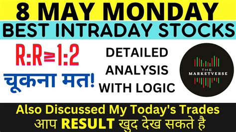 Best Intraday Stocks For Tomorrow 8 May 2023 Best Stocks To Trade