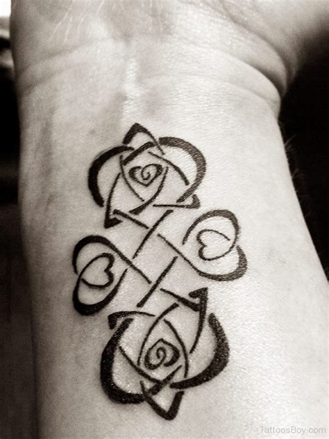 Celtic Knot Tattoo On Wrist - Tattoos Designs