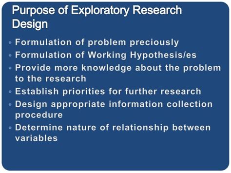 Exploratory Research Design Meaning And Methods Ppt