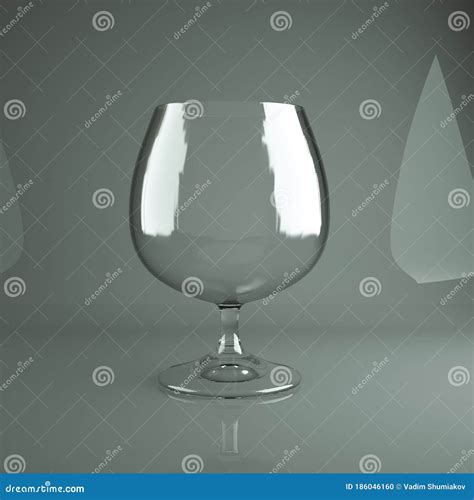 Empty Transparent 3d Rendered Shooters Glass For Drinking Alcohol Shots