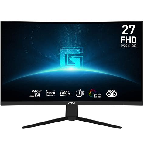 Msi G27c3f Monitor Curvo Para Juegos Full Hd Anti Glare 1ms 1920 X 1080 180hz Resolución De