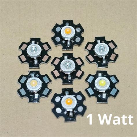 Jual Lampu LED HPL 1 Watt 1W Heatsink Pendingin Warna Hijau Putih