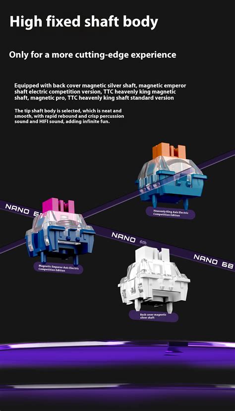 Madcatz Nano Gaming Magnetic Axis Full Key Hot Plug Mechanical Keyboard Customized Keyboard