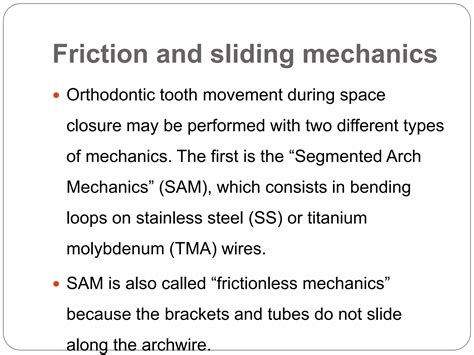 Role of friction in sliding mechanics | PPTX