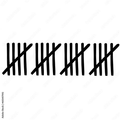 Tally Marks Illustration Stock Vector Adobe Stock