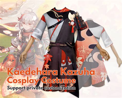 Game Genshin Impact Kaedehara Kazuha Cosplay Costume Doujin Casual Wear