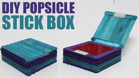 How To Make A Box With Popsicle Sticks Diy Jewellery Box With Ice