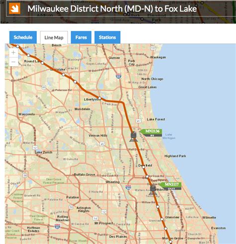 Metra Electric Line Map