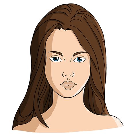 How To Draw A Woman Cartoon