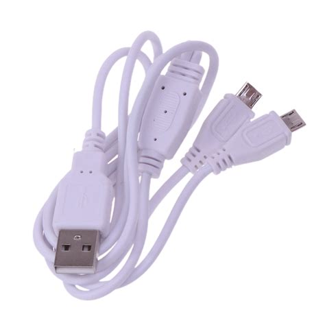 Lanema Dual Micro USB To USB 2 In 1 Charging Y Splitter Cable Fast