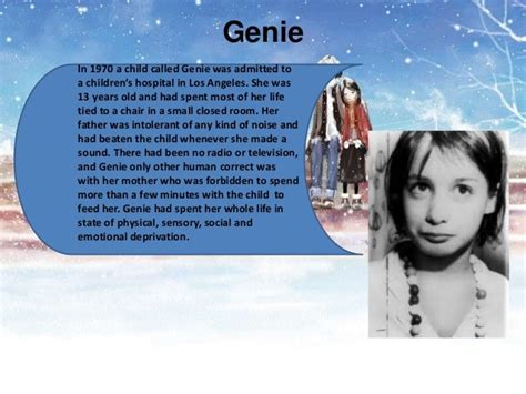 ️ Genie the feral child case study. 10 Modern Cases of Feral Children ...