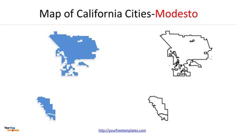 California City Map 2 Free Powerpoint Template