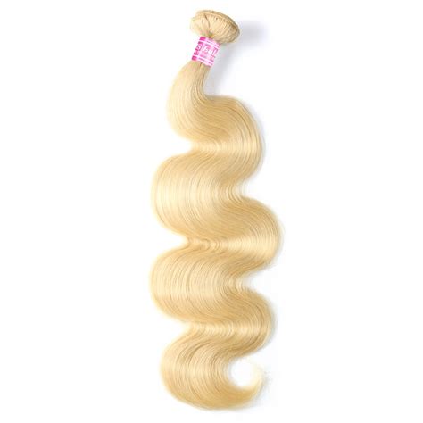 Human Virgin Hair Blonde Color Body Wave MS Lula