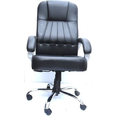 Mid Back Inch Black Leather Revolving Office Chair At Rs In Pune