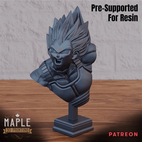 Vegeta Bust Dragon Ball 3d Model By Maple 3d Printing On Thangs