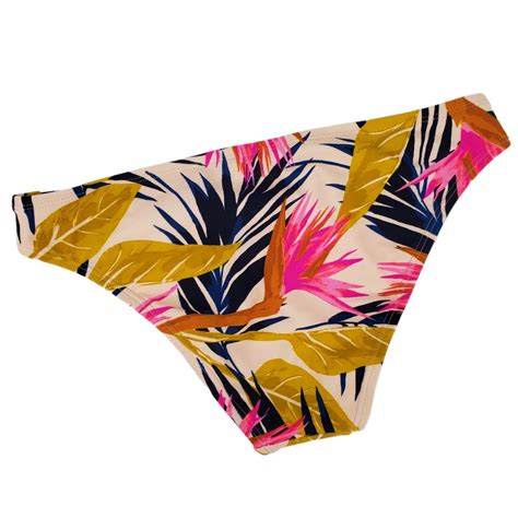 Xhilaration Cheeky Bikini Swim Bottom Juniors Xs Womens Floral Pink Blue Ebay