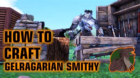 របបករសទ How to craft Gelragarian Smithy in ark Pyria Mythos