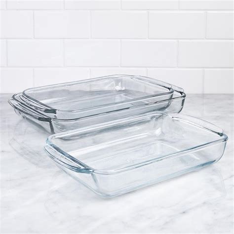 Libbey Glass Bakeware Set Of 3 Kitchen Stuff Plus