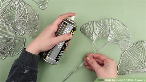 how to clean dusty artificial flowers