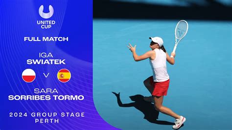 Iga Swiatek V Sara Sorribes Tormo Full Match United Cup Group A