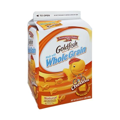 Pepperidge Farm Goldfish Crackers Cheddar Cheese Whole Grain