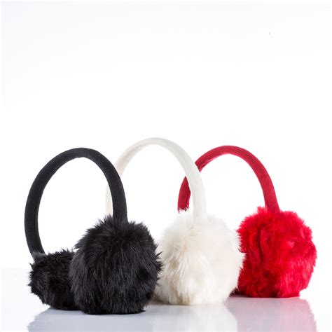 Faux Fur Earmuff winter headband headphones for Giveaways