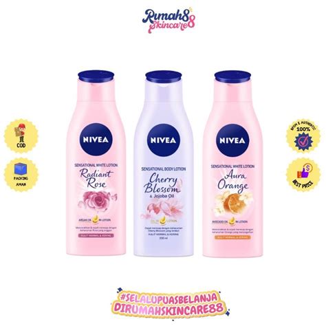 Jual Nivea Body Care Sensational Body Lotion 200ml Cherry Blossom