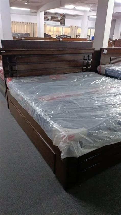 Teak Wood Full Size Wooden Cot Bed With Storage At Rs 25000 In