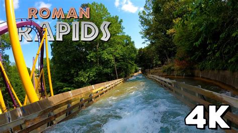 POV Roman Rapids At Busch Gardens Williamsburg 2023 4K 30FPS NEWLY