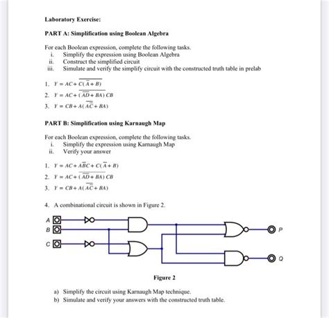 Solved Part A Simplification Using Boolean Algebra For Each