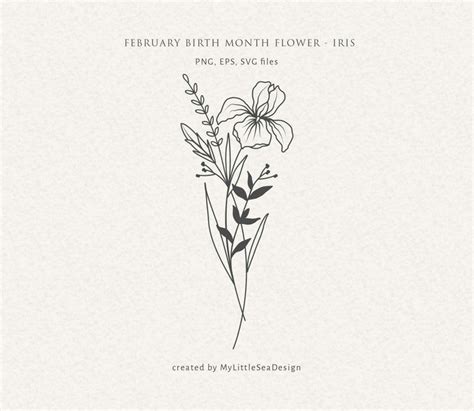 Birth Flower February Tattoo February Birth Flowers Birth Month