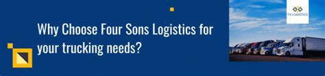 How Important Is The Trucking Industry Four Sons Logistics