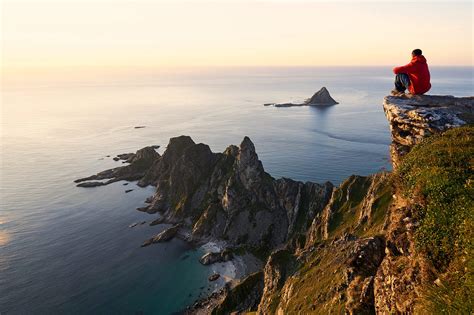 Man On Cliff Edge