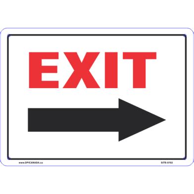 EXIT (RIGHT ARROW SYMBOL) - DPI Canada 