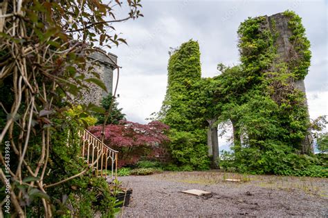 Lush Vegetation Covers The Castle Ruins At Armadale Isle Of Skye