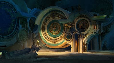 Artwork Digital Art Clocks Fantasy Art Time Machine Wallpaper