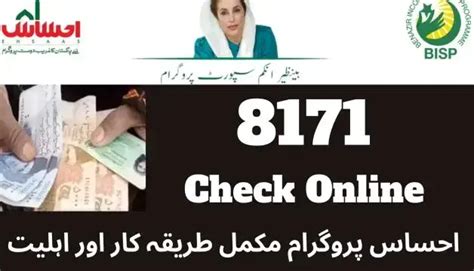 8171 Check Online CNIC BISP New Update 2024 25 The Educationist Hub