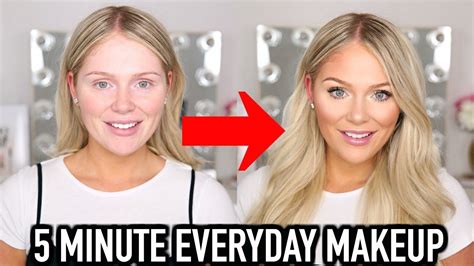 5 Minute Everyday Makeup Transformation Get Ready With Me Youtube