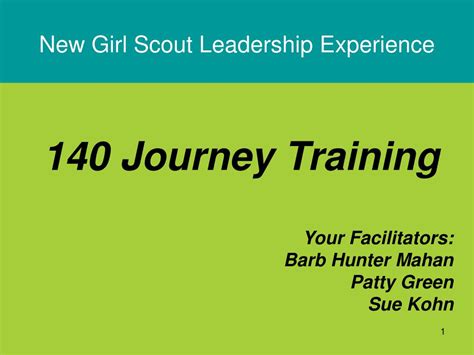 Ppt New Girl Scout Leadership Experience Powerpoint Presentation